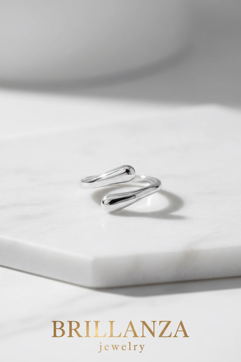 Anillo plata Gota de Rocio