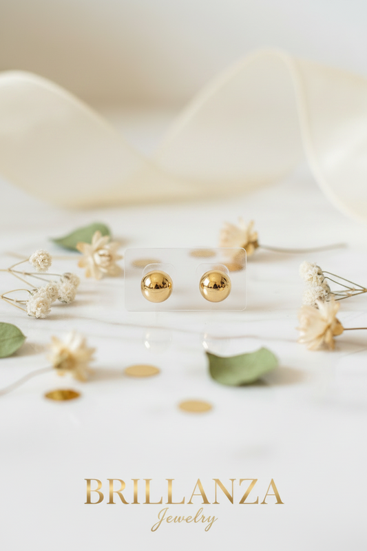 Pendientes Classic Dorados 10mm