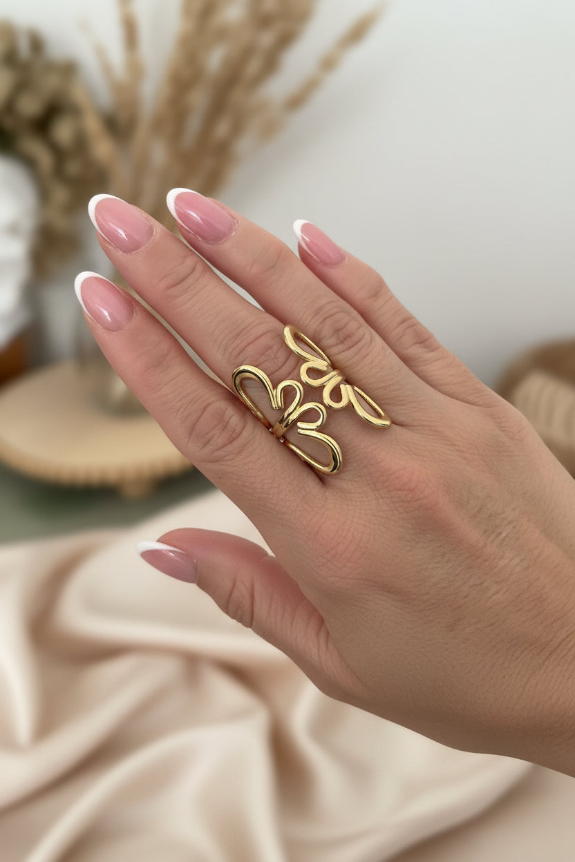 Anillo Flor Primaveral Oro