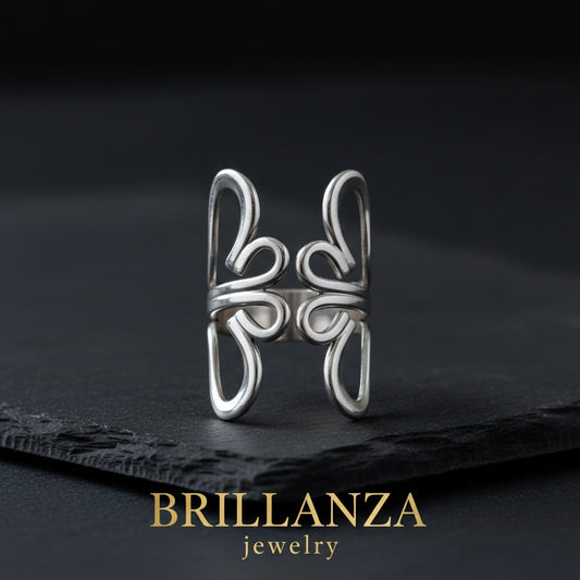 Anillo Flor Primaveral plata