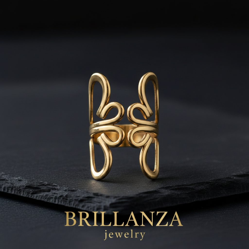 Anillo Flor Primaveral Oro