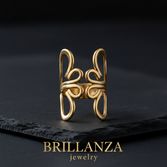 Anillo Flor Primaveral Oro