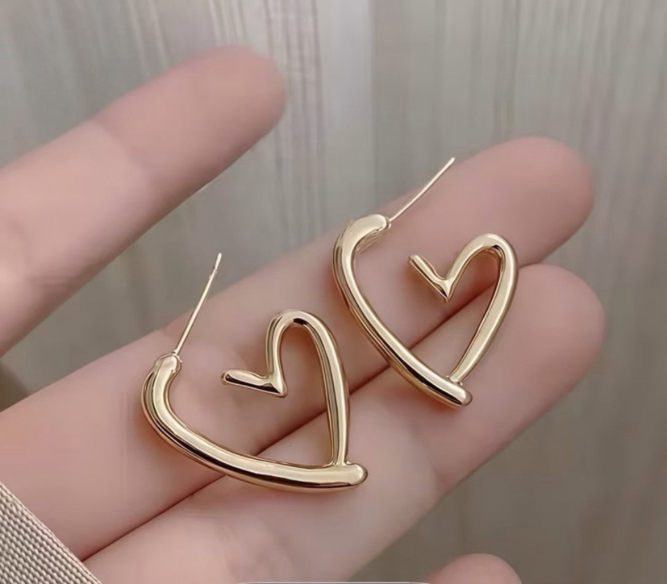 Pendientes Corazón Real