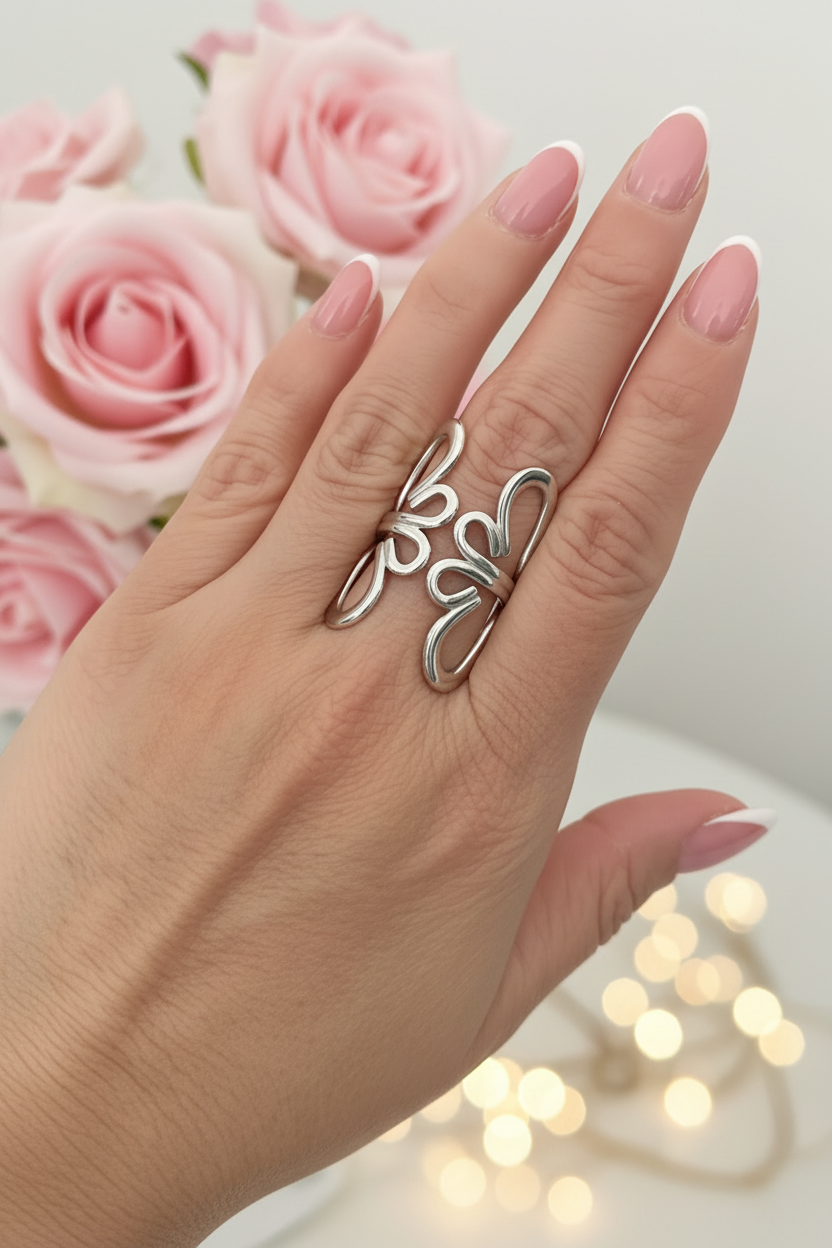 Anillo Flor Primaveral plata