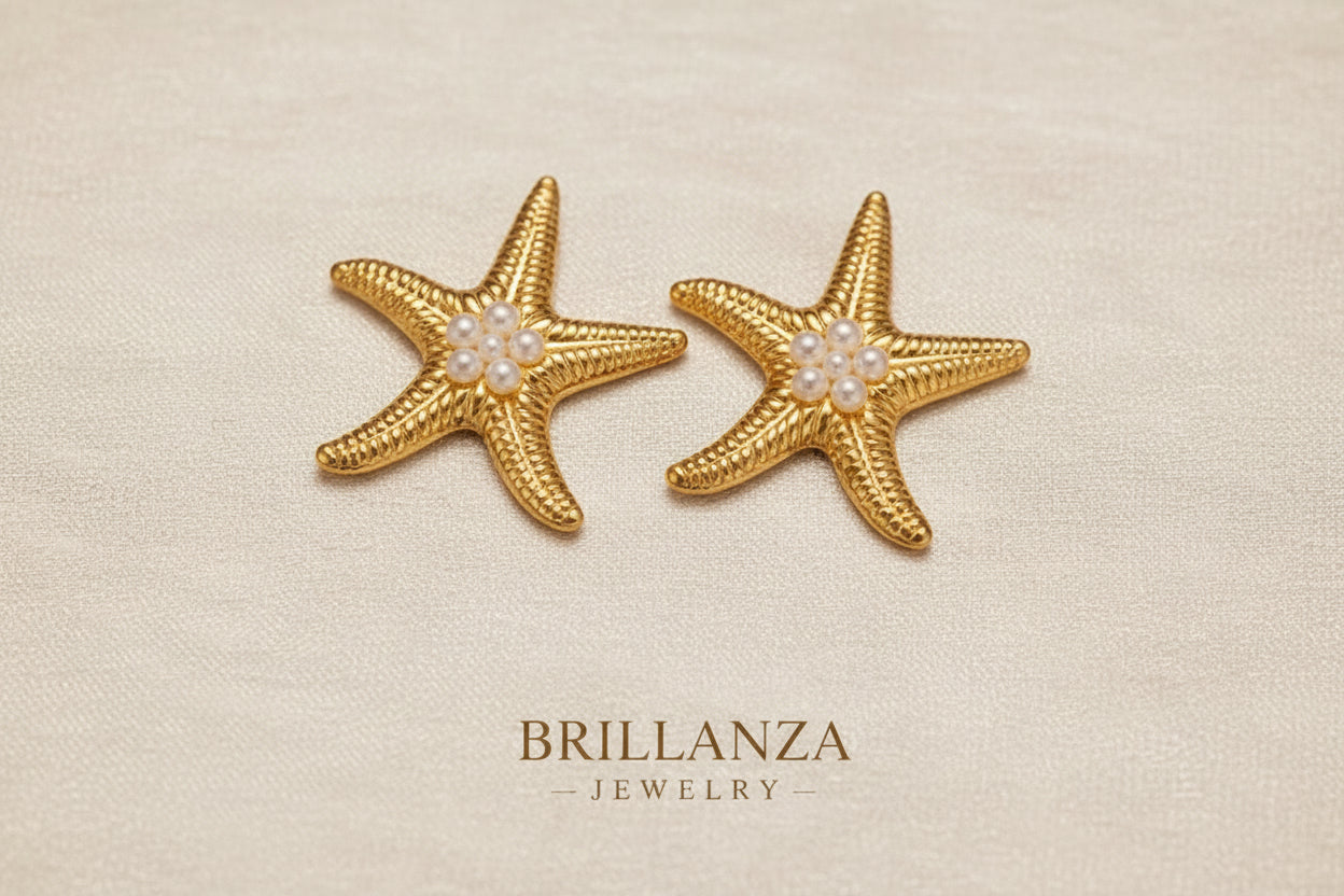 Pendientes Arena Brillante