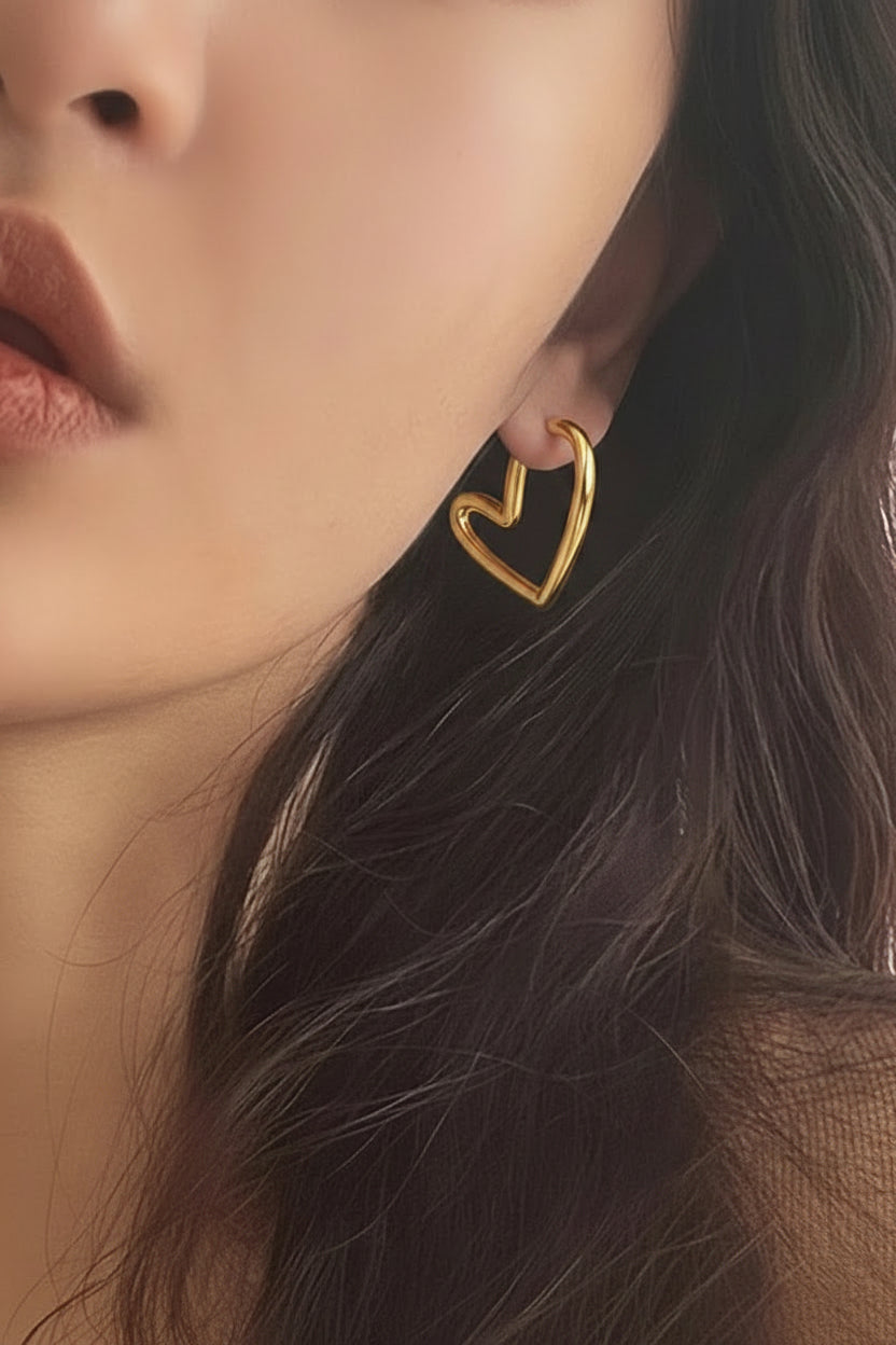 Pendientes Corazón Real